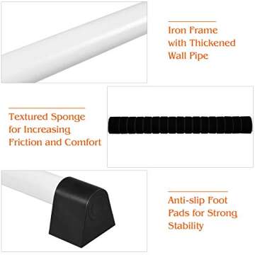 GOFLAME Adjustable Portable Ballet Barre for Home Use