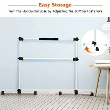 GOFLAME Adjustable Portable Ballet Barre for Home Use