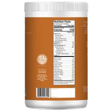Just Hemp Foods Hemp Protein Powder Plus Fiber, Non-GMO Verified with 11g of Protein & 11g of Fiber per Serving, 16 oz - Packaging May Vary