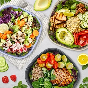 Bentgo Prep Bowls Set - Durable BPA-Free Meal Containers