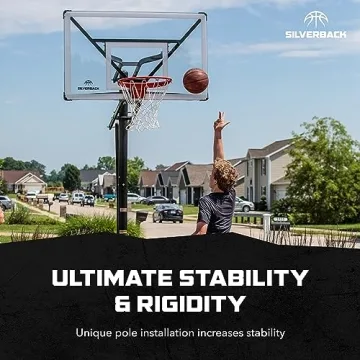 Silverback NXT 54" Adjustable In-Ground Basketball Hoop