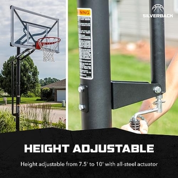 Silverback NXT 54" Adjustable In-Ground Basketball Hoop
