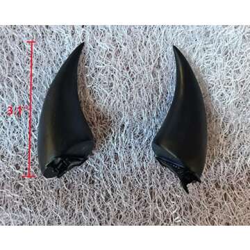 Dark Gothic Devil Horns Ghost Hairpin Edge Clips for Halloween Costumes