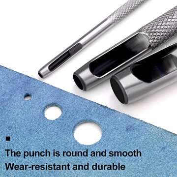 15 Pcs Leather Hole Punch Set for All Crafting Needs