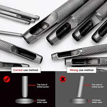 15 Pcs Leather Hole Punch Set for All Crafting Needs