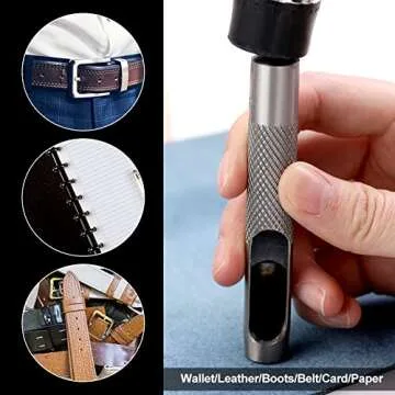 15 Pcs Leather Hole Punch Set for All Crafting Needs