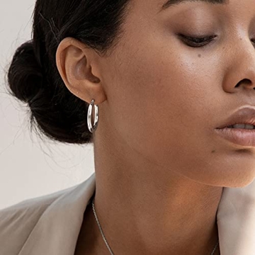 Buy SWEETV Sterling Silver Huggie Hoop Earrings for Women