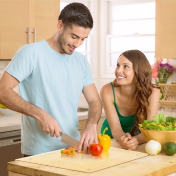 Acrylic Cutting Board with Counter Lip, 17" x 13" - Durable & Non-slip