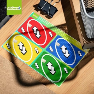 Playful Reverse Credit Card Skin Stickers - Fun & Practical