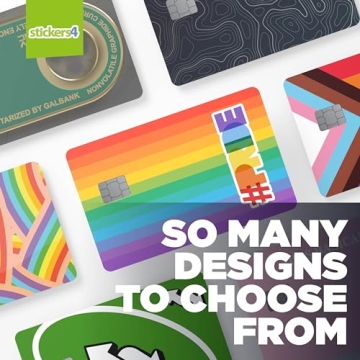 Playful Reverse Credit Card Skin Stickers - Fun & Practical