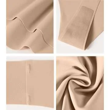 Hellopopgo Seamless Thongs No Show Underwear 6-Pack