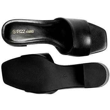 PIZZ ANNU Women's Stylish Open Toe Heels for Every Occasion