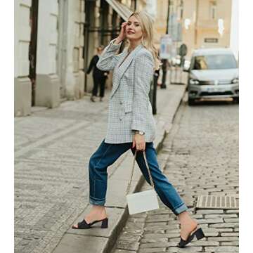 PIZZ ANNU Women's Stylish Open Toe Heels for Every Occasion