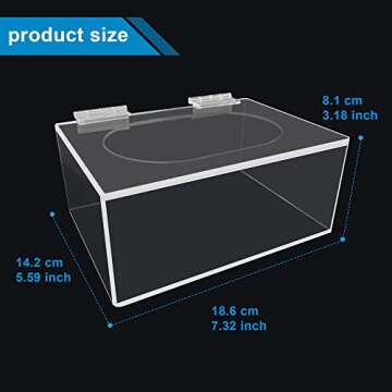 Dryer Sheet Dispenser with Hinged Lid,Acrylic Laundry Dryer Sheet Holder, Dryer Sheets Container for Fabric Softener Sheets, Tissue Box, Container Storage Box for Laundry Room Décor (Clear)