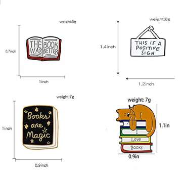 4 Pcs Cute Enamel Lapel Pins Set - Cartoon Animal & Plant Designs for Bags and Jackets