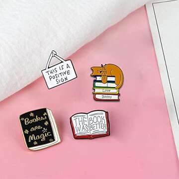 Cute Cartoon Enamel Lapel Pins Set for Clothing Bags