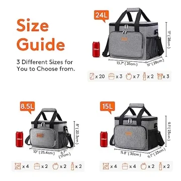 Lifewit Insulated Large Lunch Bag for Adults - 15L Capacity