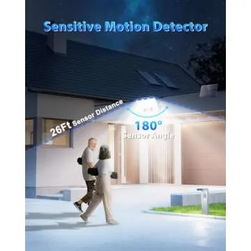 Gusicil Solar Lights for Outside, 172LED 3Modes Split Motion Sensor Outdoor Lights with Remote Control, Solar Lights Outdoor Waterproof IP65, Outdoor Solar Lights for Yard,Patio,Garden,Garage, 2 Pack