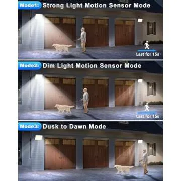 Gusicil Solar Lights for Outside, 172LED 3Modes Split Motion Sensor Outdoor Lights with Remote Control, Solar Lights Outdoor Waterproof IP65, Outdoor Solar Lights for Yard,Patio,Garden,Garage, 2 Pack