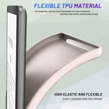 Case for 6.8" Kindle Paperwhite (11th Generation-2021) and Kindle Paperwhite Signature Edition, Puxicu Slim Design Flexible Matte TPU Protective Cover, Pink