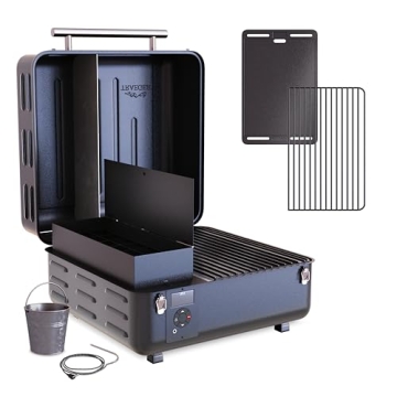 Traeger Grills TFT18KLD Ranger, Portable Wood Pellet Grill and Smoker – Electric Tabletop Pellet S...