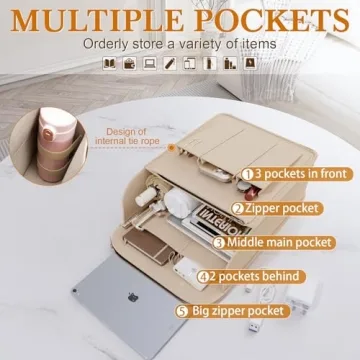 XL Felt Backpack Organizer Multi-Pocket Storage Solution