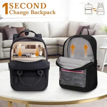 XL Felt Backpack Organizer Multi-Pocket Storage Solution