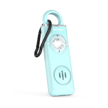 TECKNET Rechargeable Personal Safety Alarm for Women, 130dB Self Defense Keychain Alarm with SOS Str...