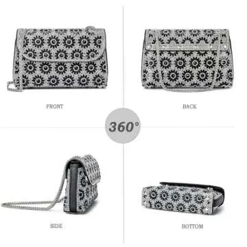 Elegant Rhinestone Evening Bag | BBTT.ful Shoulder Bag