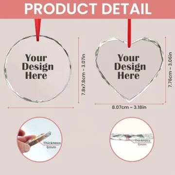 LOVELYPOD Personalized Engagement Glass Ornament Gift for Couples, Custom Proposal Photo Ornament, E...