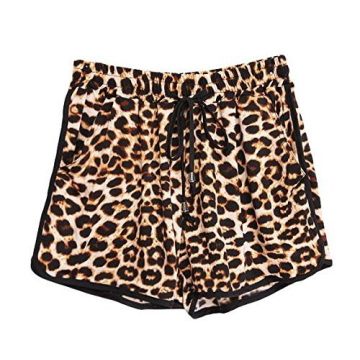 Kafeimali Women's Fashion Summer Leopard Beach Shorts