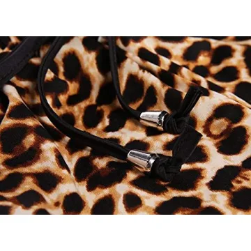 Kafeimali Women's Fashion Summer Leopard Beach Shorts