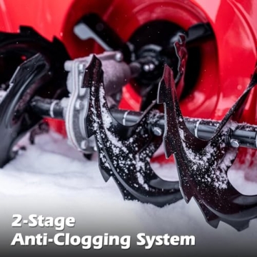 PowerSmart 24" Snow Blower with Gas Engine and LED Light