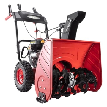 PowerSmart 24" Snow Blower with Gas Engine and LED Light