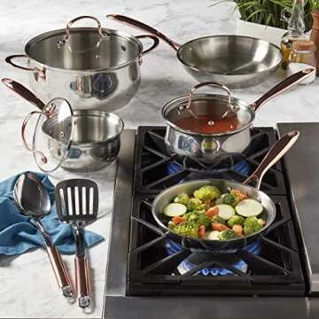 Denmark 10 Piece Stainless Steel Cookware Set for Every Kitchen