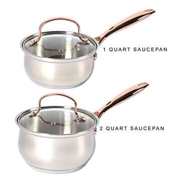 Denmark 10 Piece Stainless Steel Cookware Set for Every Kitchen