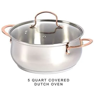 Denmark 10 Piece Stainless Steel Cookware Set for Every Kitchen