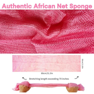 SPMKTBOZAI African Net Sponge for Exfoliating and Cleansing