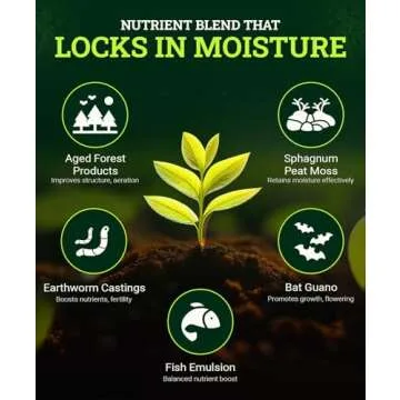 FoxFarm Ocean Forest Potting Soil, 12qt – Light, Aerated Texture, Designed for All Container Plant...