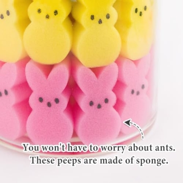 Charming Sponge Bunnies Set for Easter Decor and Centerpieces