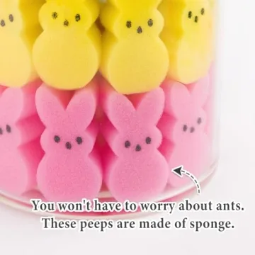 Charming Sponge Bunnies Set for Easter Decor and Centerpieces