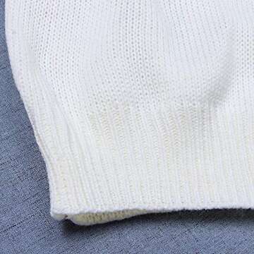 Cogild Women's Pullover Sweater Long Sleeve Crewneck Cable Knit Heart Cute Sweaters Beige