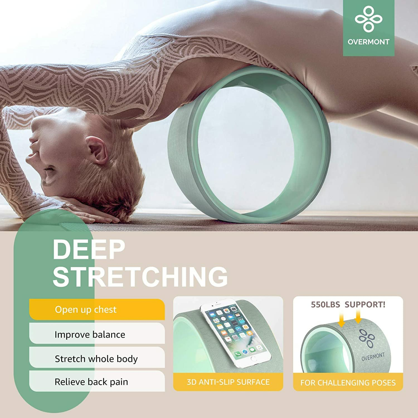 Yoga Wheel Set – Enhance Flexibility & Relieve Pain