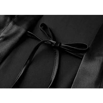 PRODESIGN Satin Kimono Robe Women Long Silky Kimono Bathrobe Sleepwear Wedding Bridesmaid Robe
