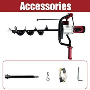 JACKCHEN 1500W Electric Post-Hole Digger for Easy Digging