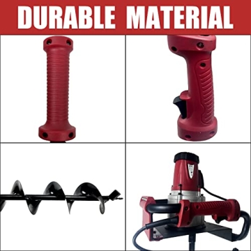 JACKCHEN 1500W Electric Post-Hole Digger for Easy Digging