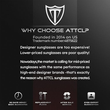 ATTCL Polarized Sunglasses Ultra Light Black