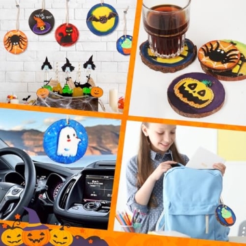 Halloween Wooden Painting Craft Kits for Kids Ages 6-12