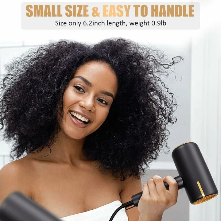 Ionic Hair Dryer 1600W Professional with Diffuser