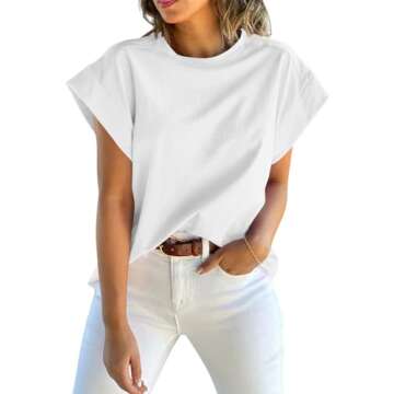 Tankaneo Women's Summer Cap Sleeve Tank Top - Stylish & Comfortable